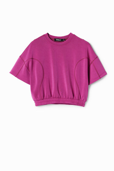 Camiseta corta abullonada sport | Desigual