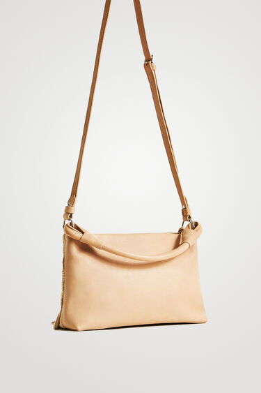 Tasselled leather sling bag | Desigual