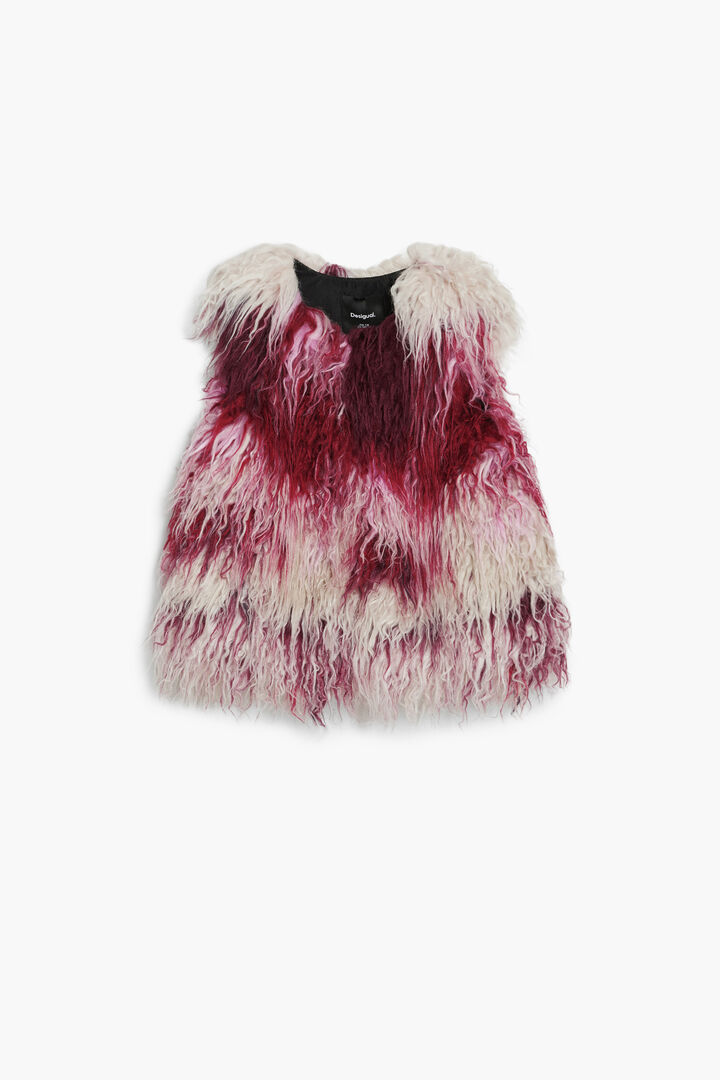 Watercolor fur vest | Desigual