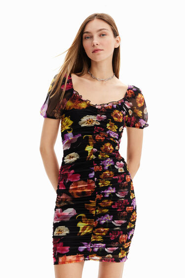 Kurzes Kleid Raffung M. Christian Lacroix | Desigual