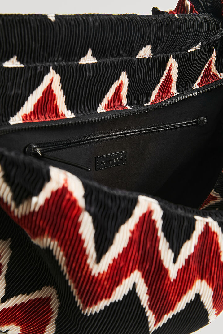 Geometric pleated bag | Desigual