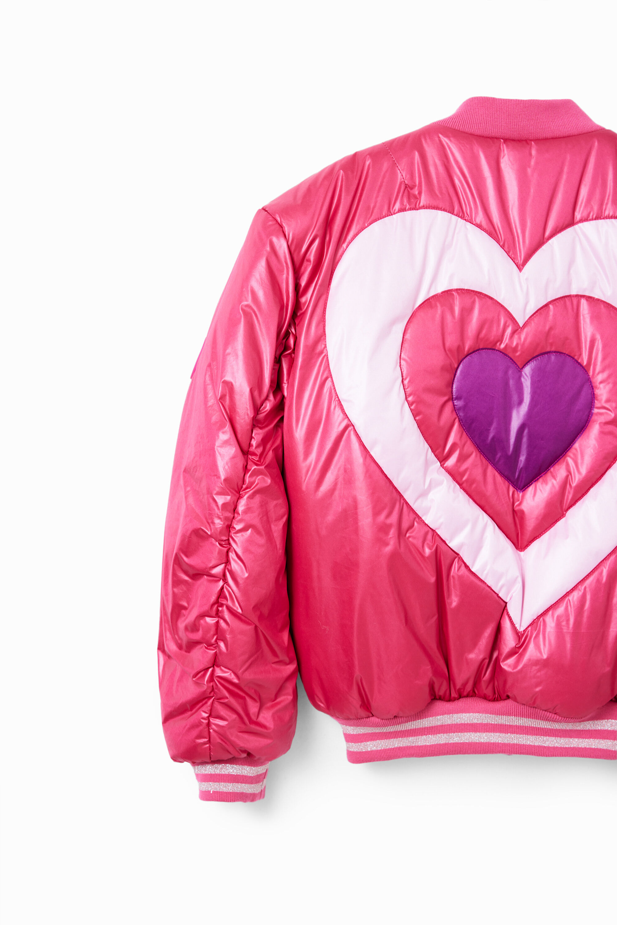 Girls quilted bomber jacket cheap