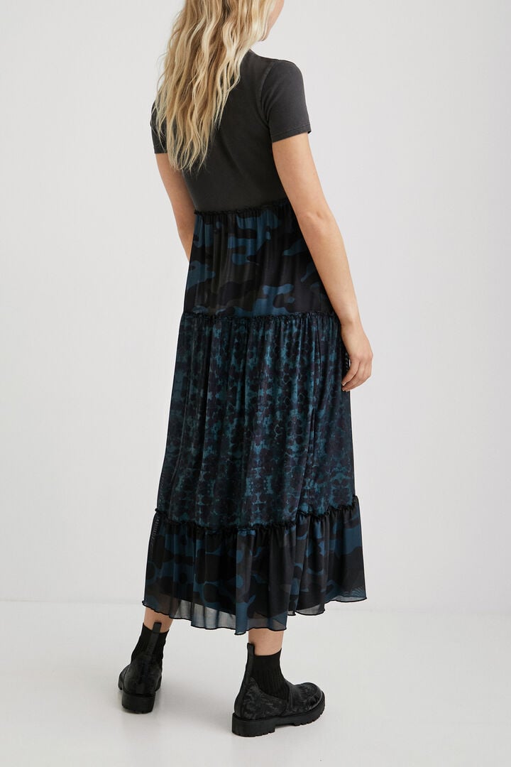 Robe midi volants | Desigual