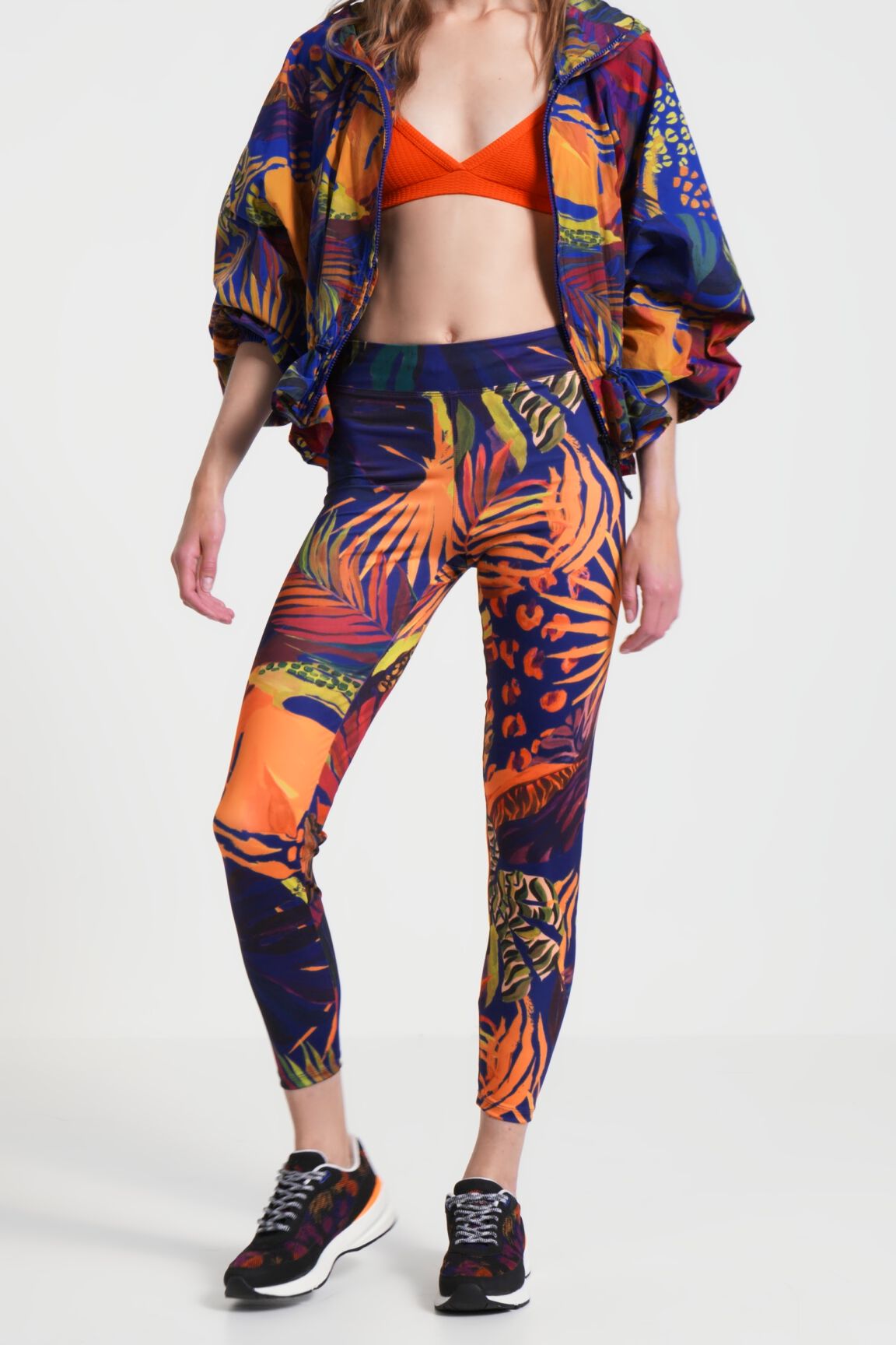 Tropical print leggings outlet