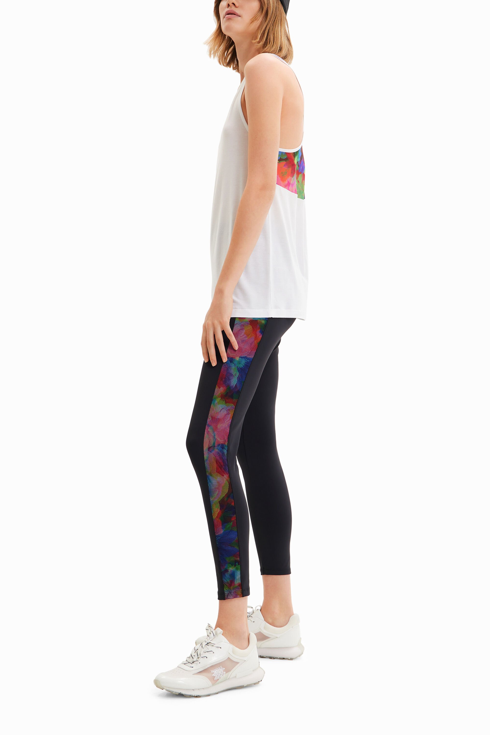Women s Contrasting side sport leggings I Desigual