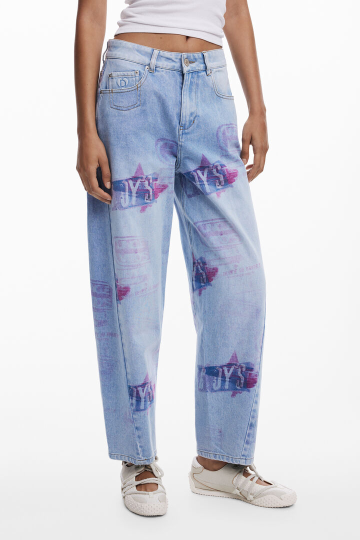 Spodnie jeansowe baloon Collage | Desigual