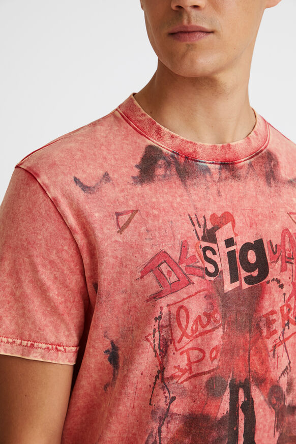 T-shirt met korte mouw en graffiti | Desigual