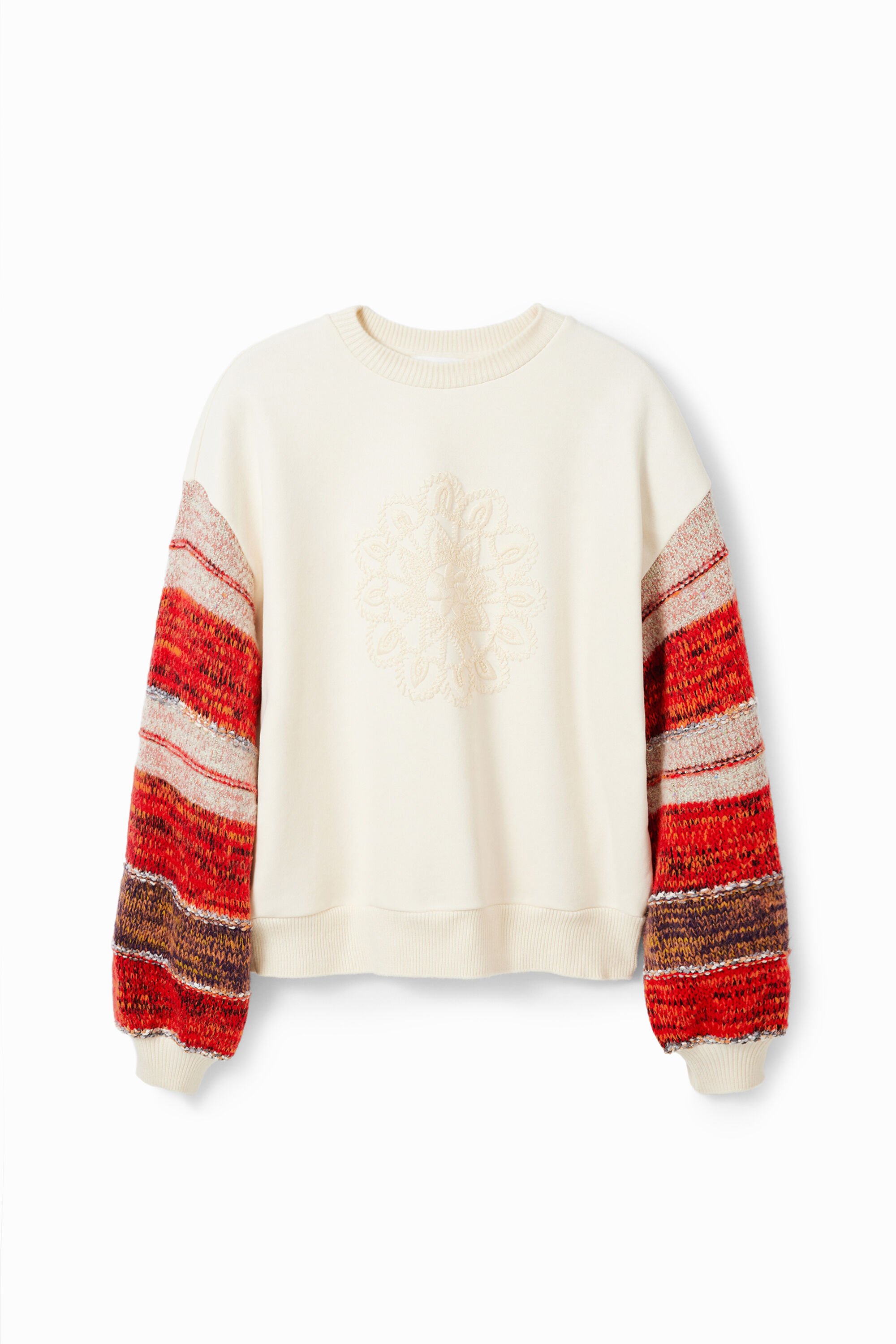 Sweater Kombi Stickerei