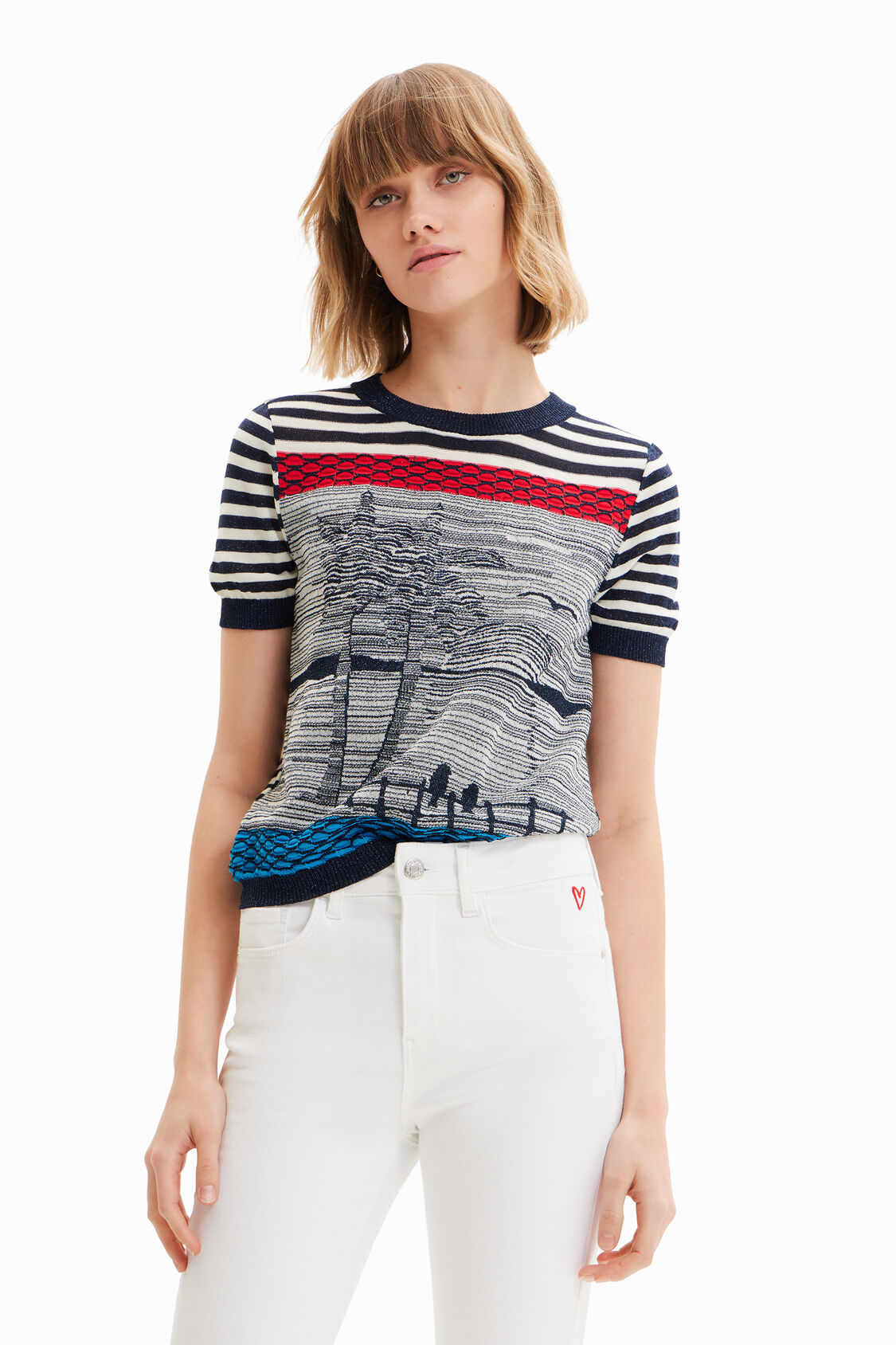 Camiseta marinera de mujer Desigual.com