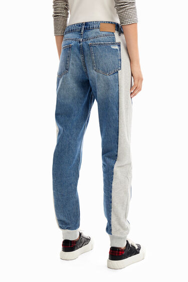 Izvezene jogger jeans hlače | Desigual