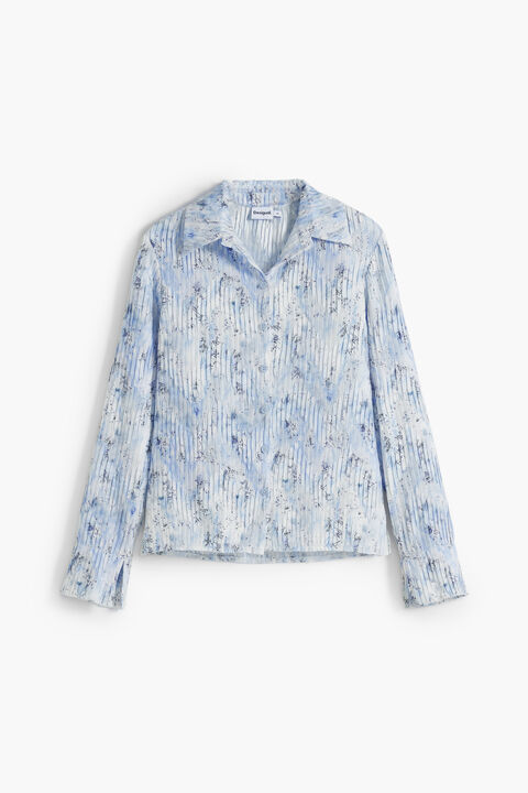 PLEATED STRETCH SHIRT