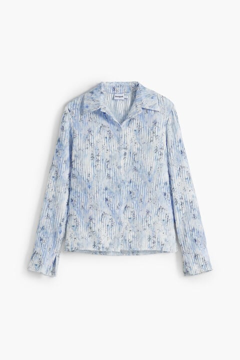 PLEATED STRETCH SHIRT