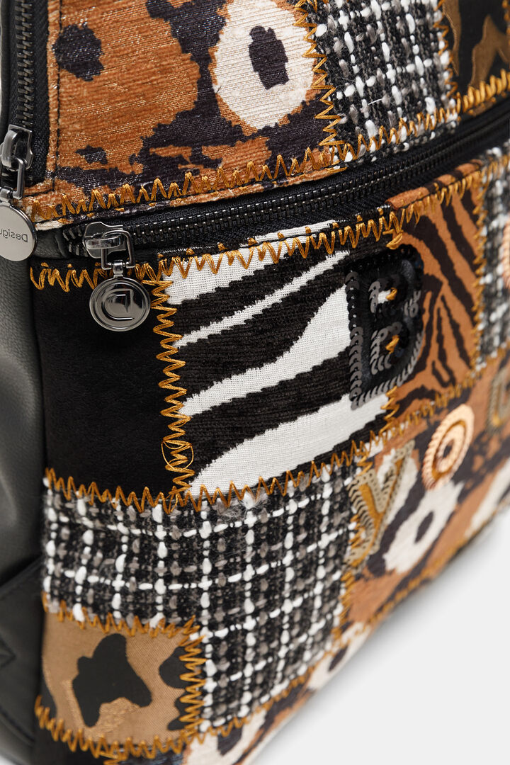 Mochila quadrada patchwork | Desigual