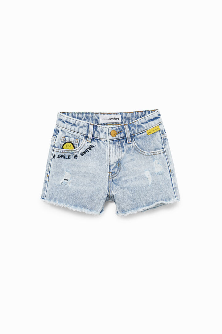 Smiley®  denim shorts