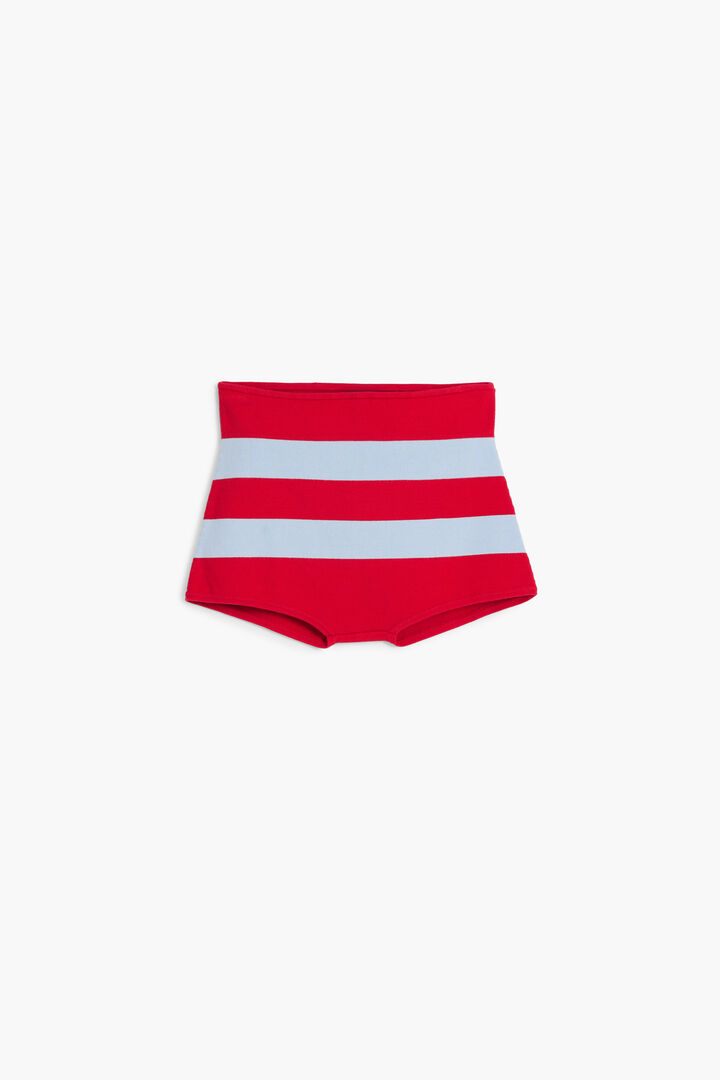 Knit micro shorts