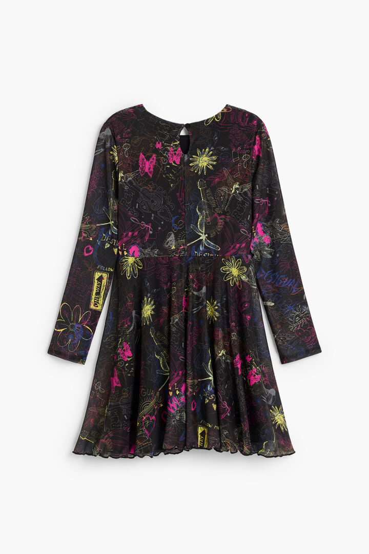 Printed knit dress