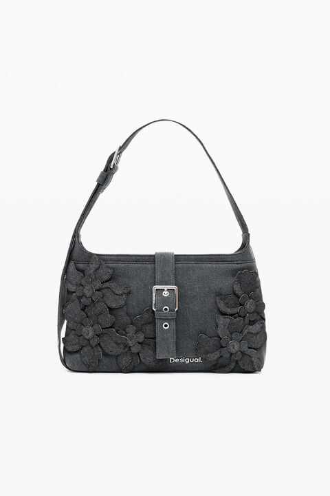 MEDIUM BAG WITH FLOWER APPLIQUÉS
