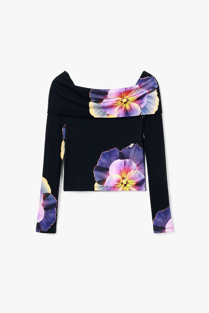 Camiseta estampado flores M. Christian Lacroix | Desigual