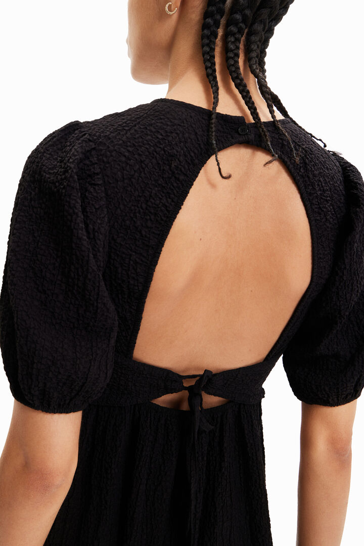 Vestido midi decote costas | Desigual