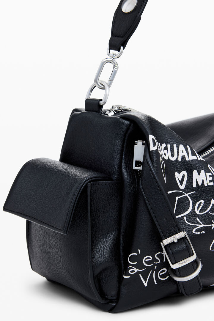 Sac bowling effet cuir lettres moyen | Desigual