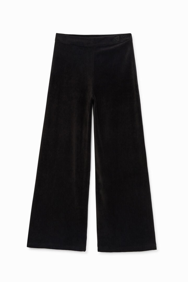 Velvet flared trousers