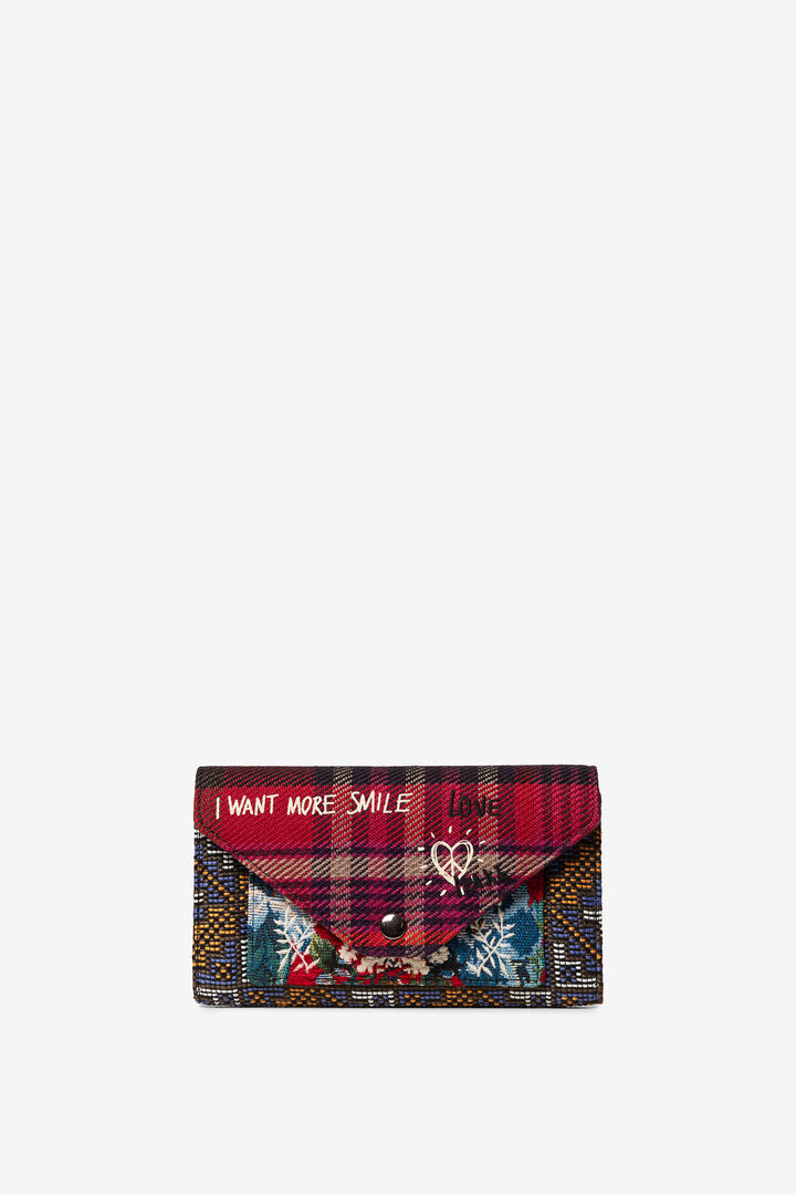 Porte-monnaie en tartan smile | Desigual
