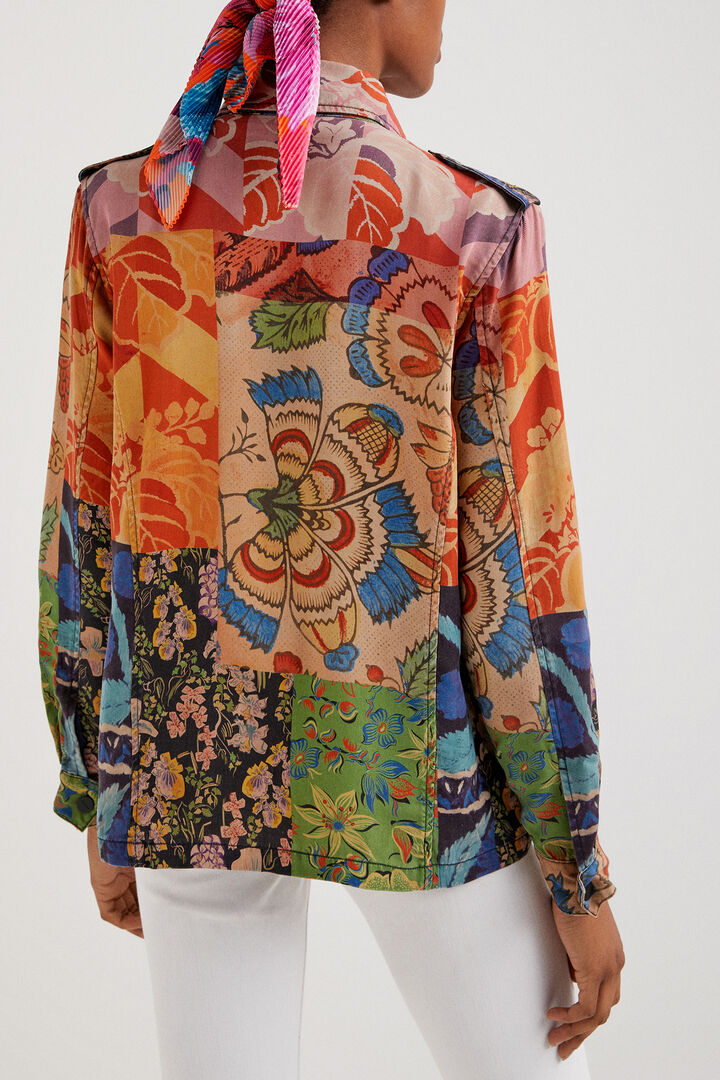 Tropische Jacke mit Patch M. Christian Lacroix | Desigual