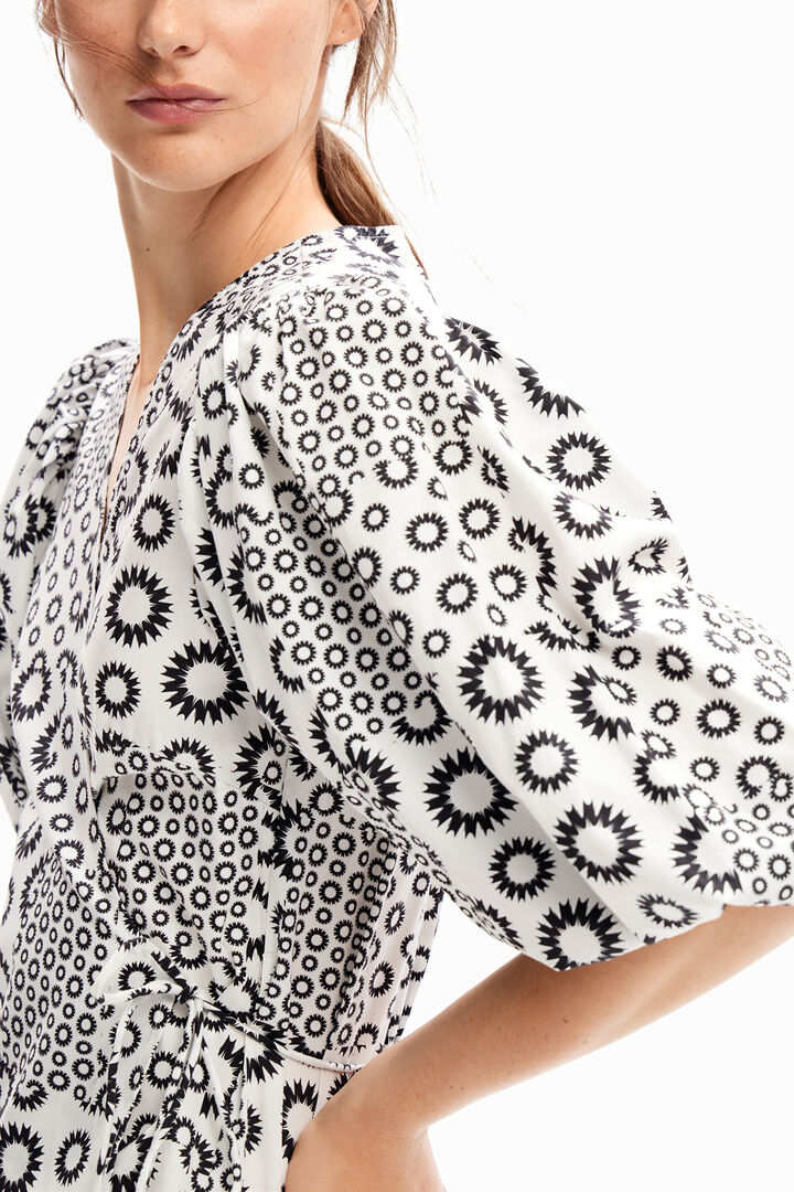 Patchwork wrap blouse | Desigual