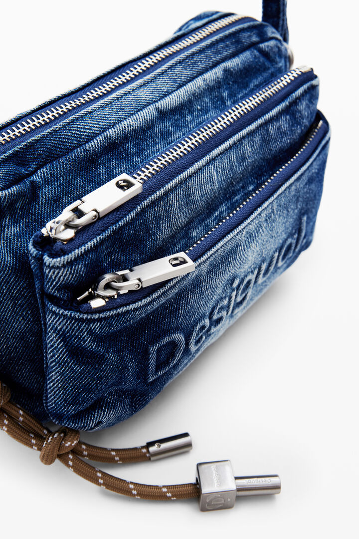 Large multi-pocket denim wallet | Desigual