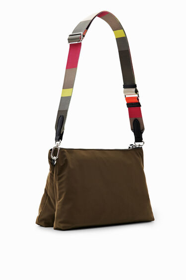PRADA Plain Leather Logo Outlet Shoulder Bags