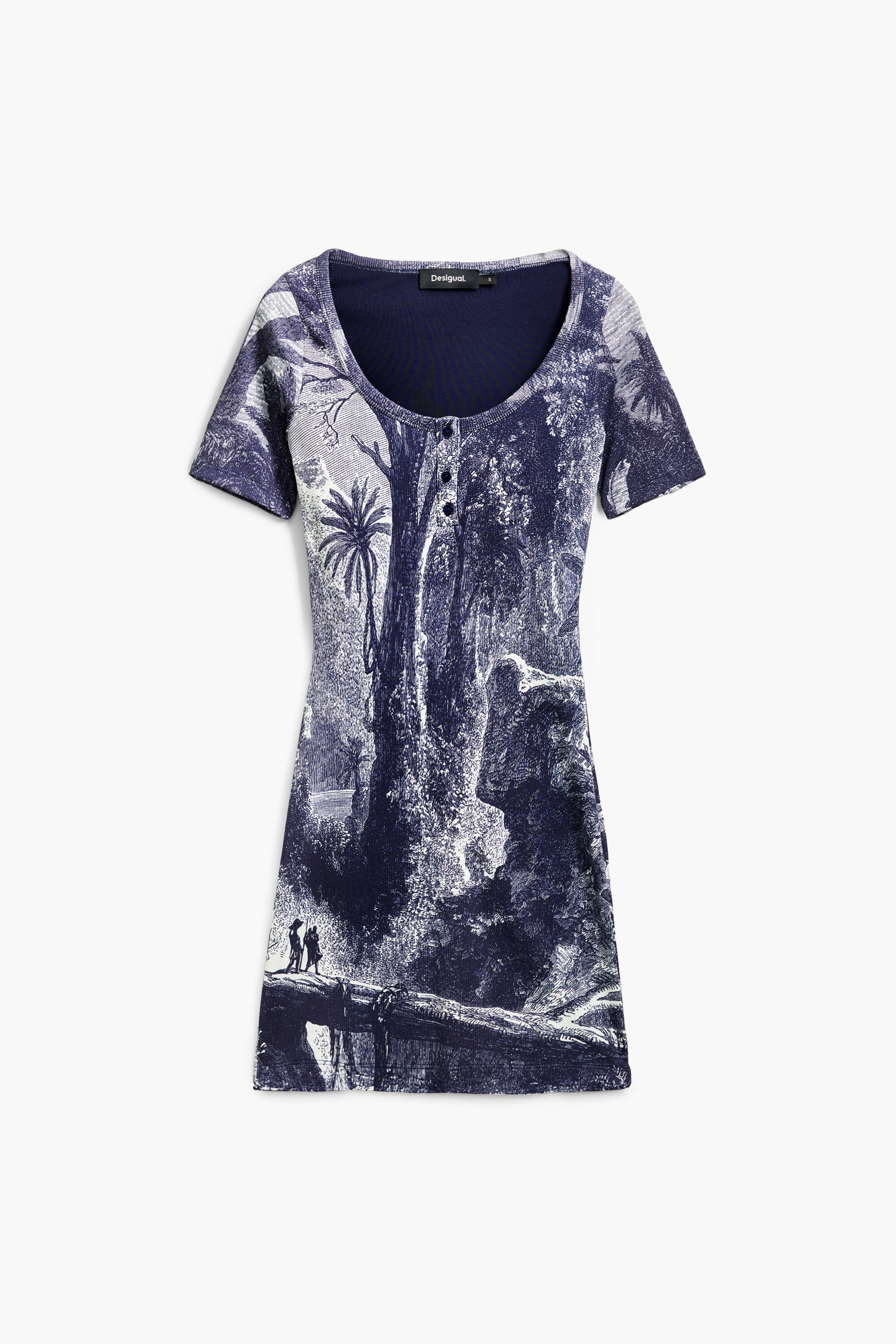 Dress designed by Mr. Christian Lacroix - BLUE - S