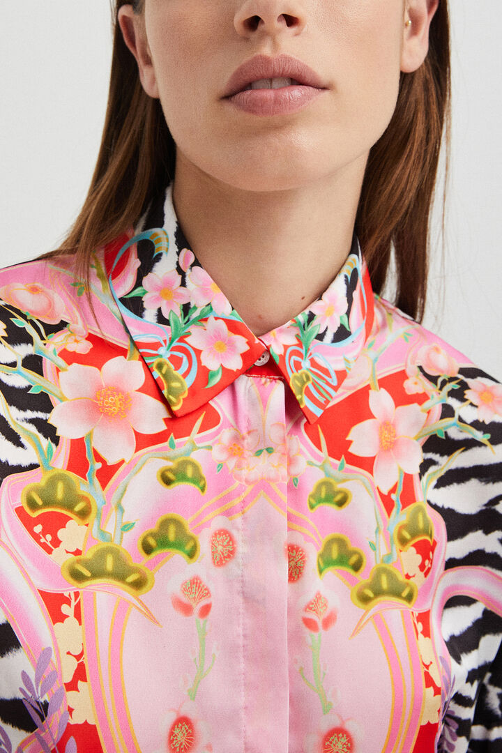 Camisa cebra flores | Desigual