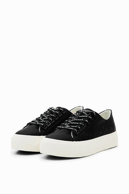 Platform logo sneakers