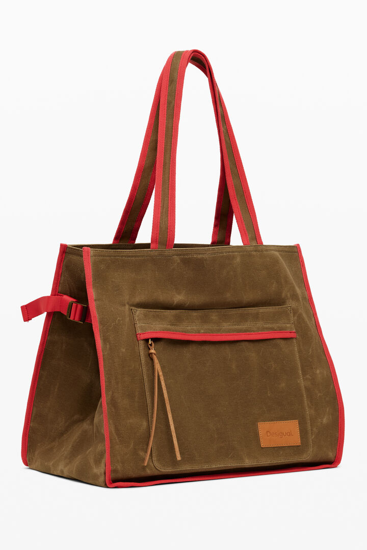 Shopper taška s velkou kapsou | Desigual