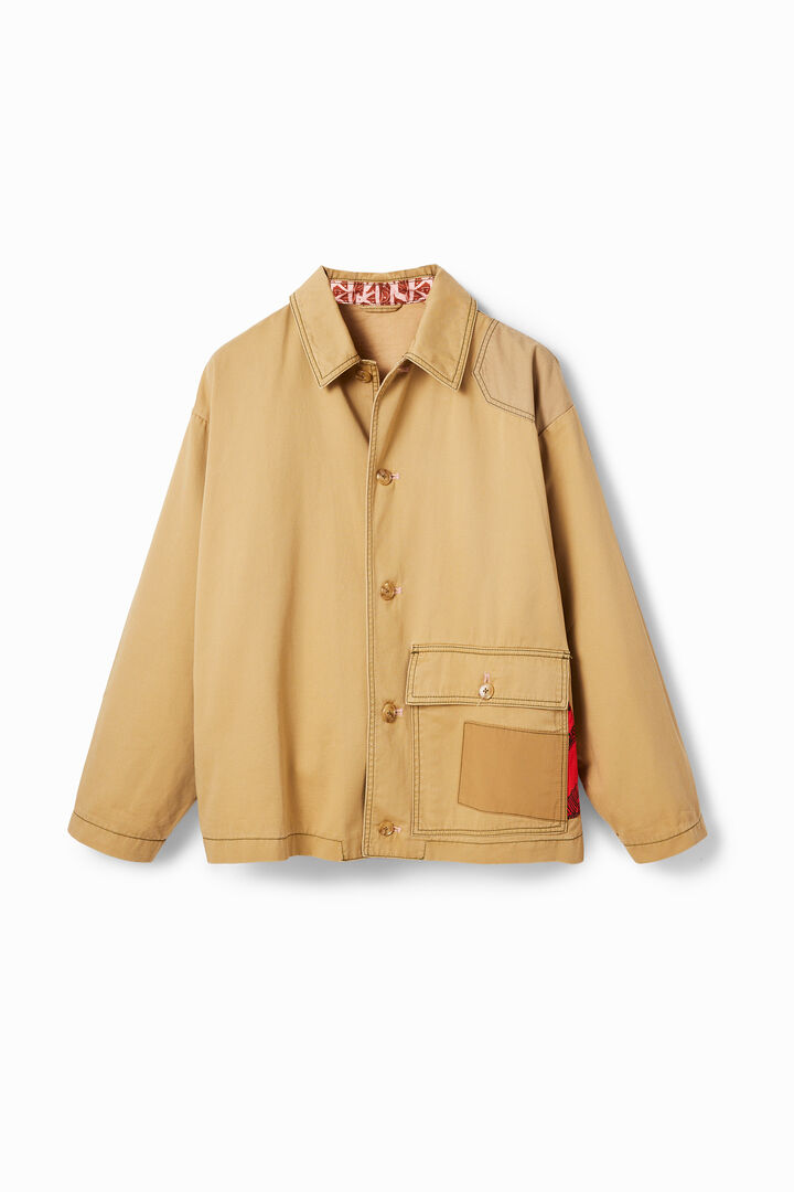 Worker jacket met patch