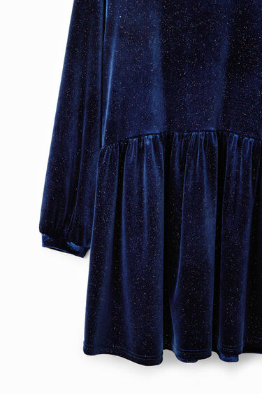 Vestido terciopelo brillos | Desigual