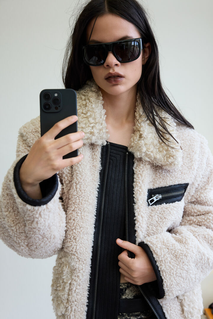 Short fleece jacket | Desigual