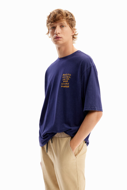 アシッドウォッシュ リラックスTシャツ