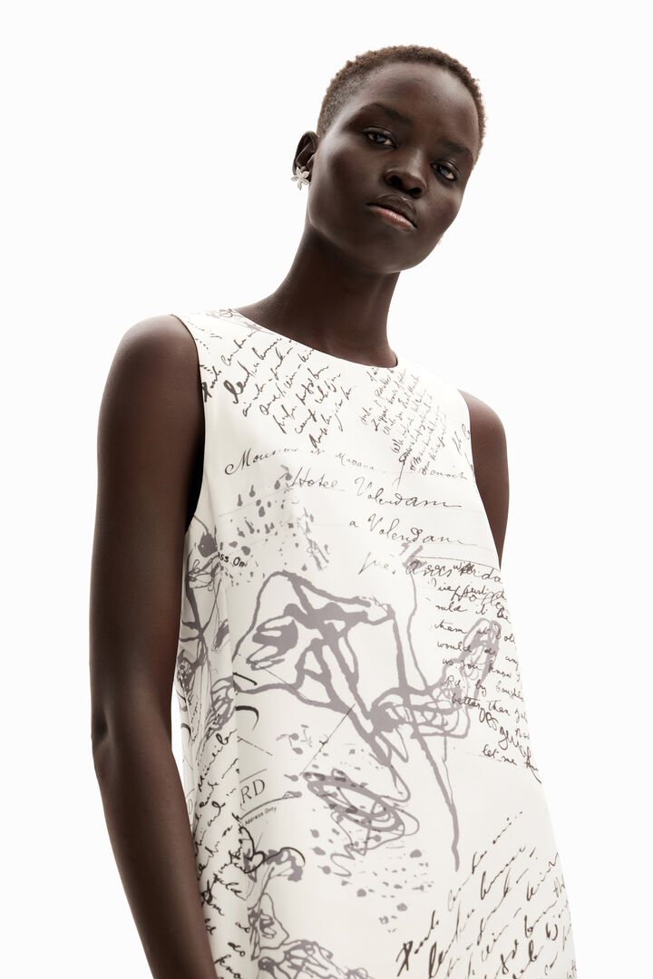 Letter print midi dress | Desigual
