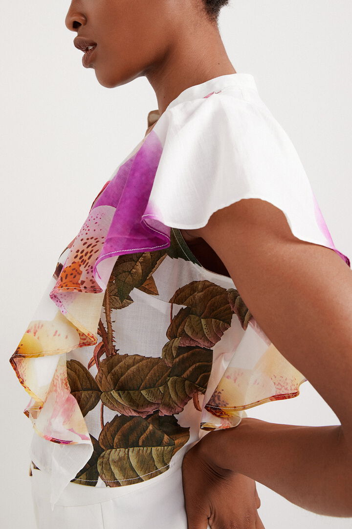 Bluza oblikovalca Christiana Lacroixa s potiskom rož | Desigual