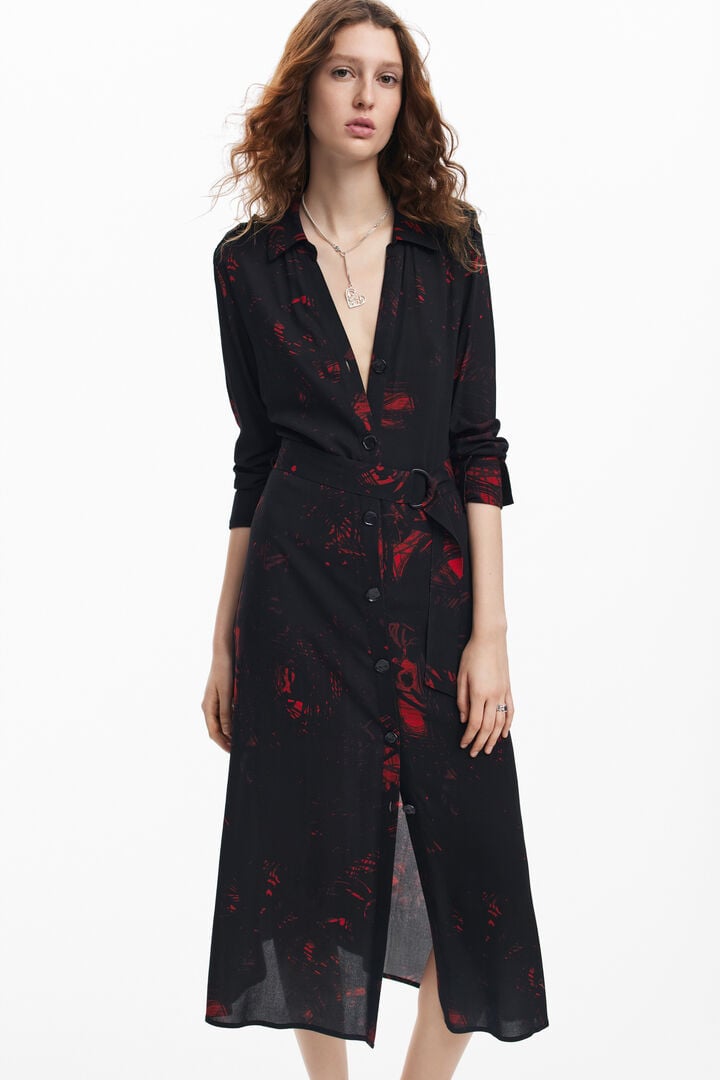 Vestido midi camisero M. Christian Lacroix | Desigual