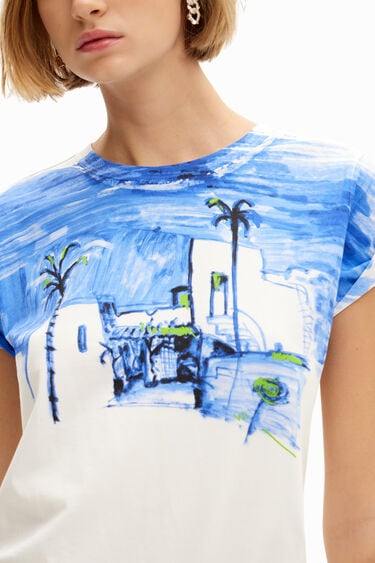 Mediterranean landscape T-shirt | Desigual