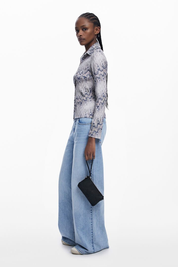 Embroidered flowers purse | Desigual
