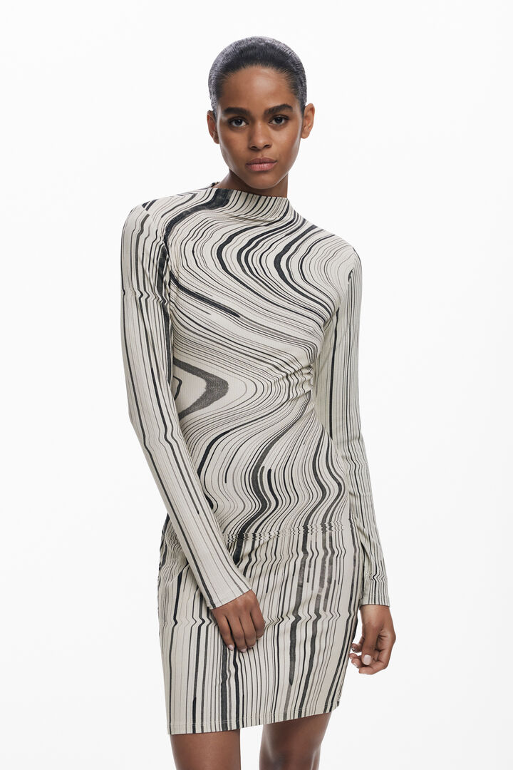 Robe à rayures ondulées | Desigual