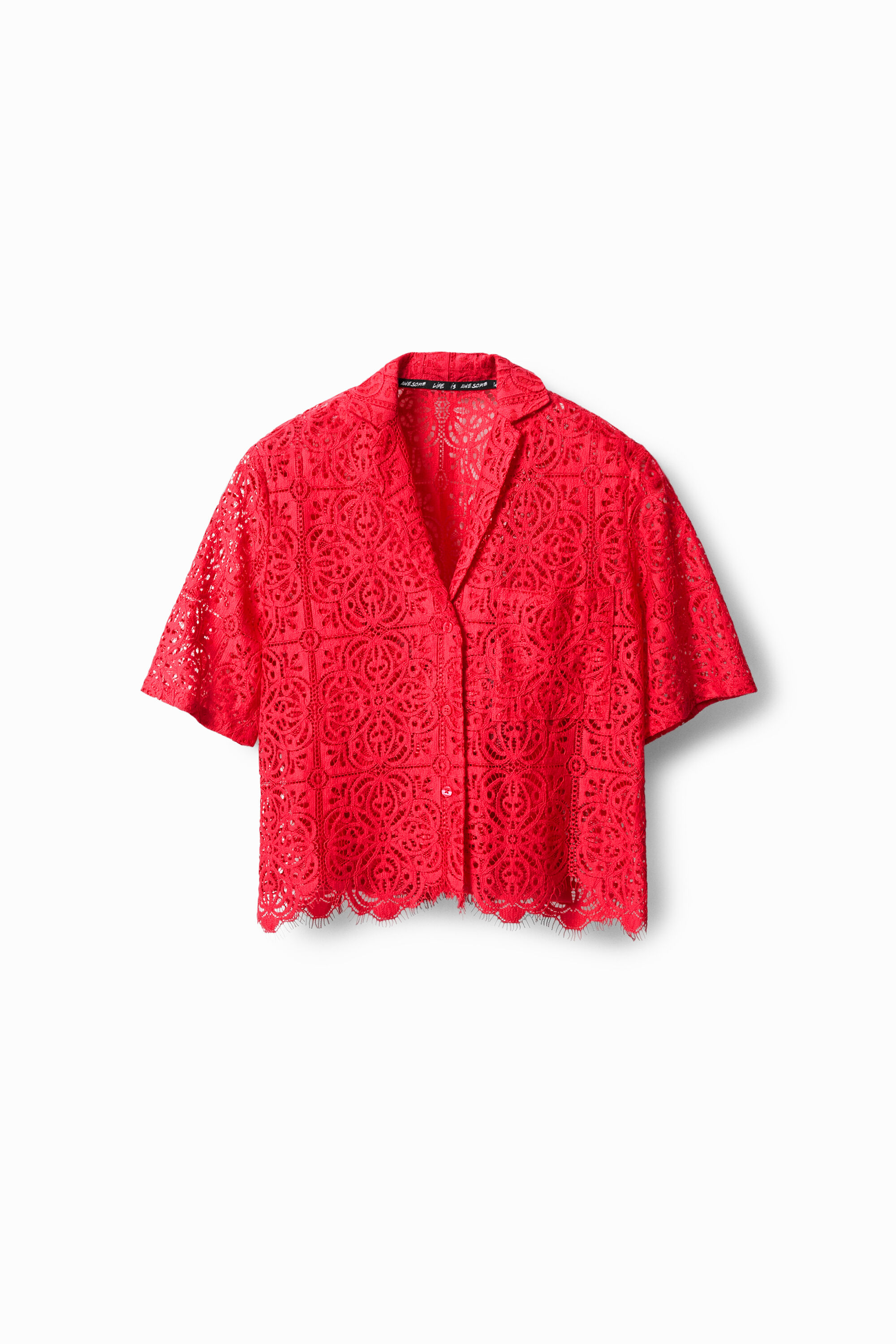 Desigual Lace Shirt In Red