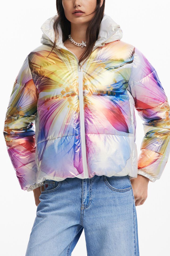 Gewatteerde bloemenjas | Desigual
