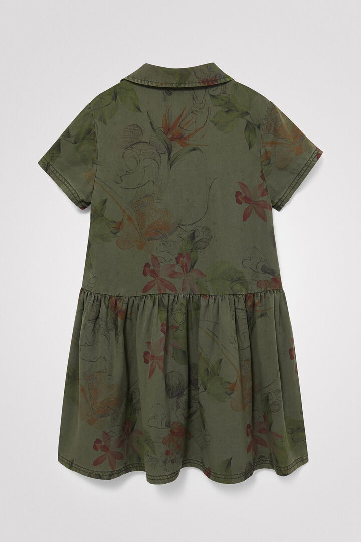 Vestido camuflaje floral | Desigual