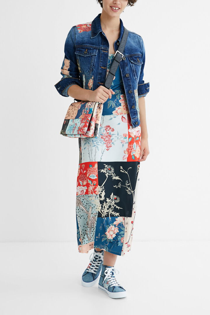 Slim denim jacket patches | Desigual