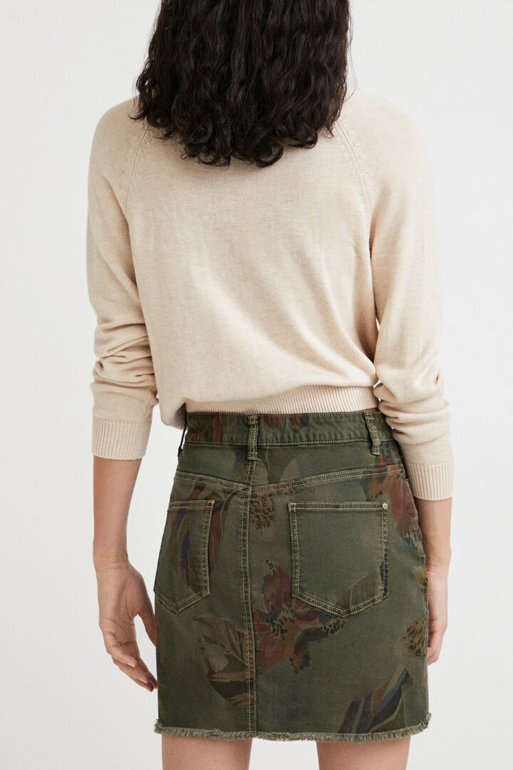 Minifalda de camuflaje floral | Desigual