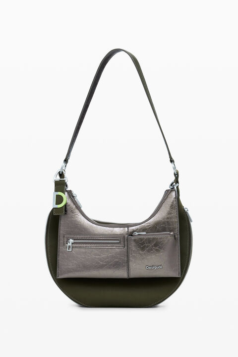 MEDIUM DETACHABLE TWO-TONE BAG
